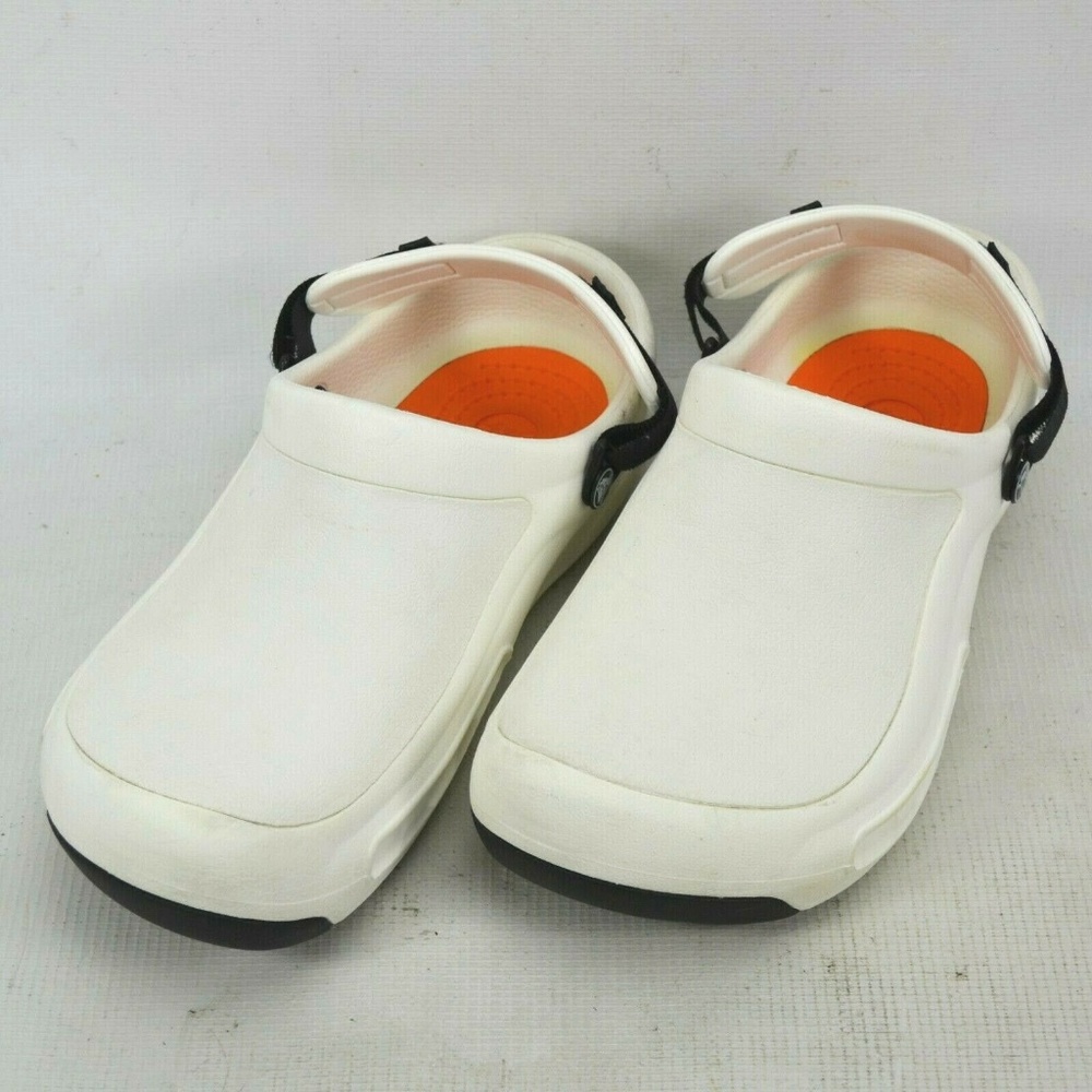Crocs Bistro Pro Work Clogs Shoes Mens 12 M White